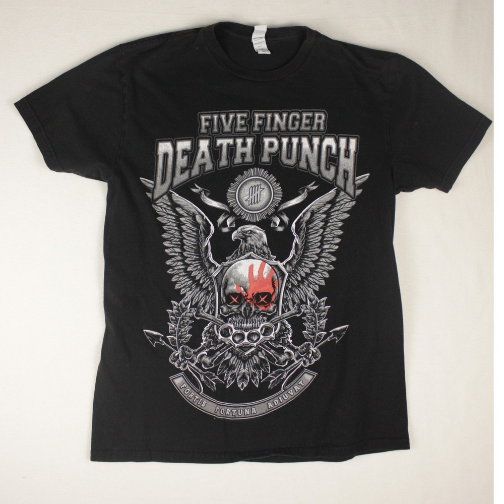 Five Finger Death Punch Tour T Shirt Mens M Black 2019 Concert Band Tee